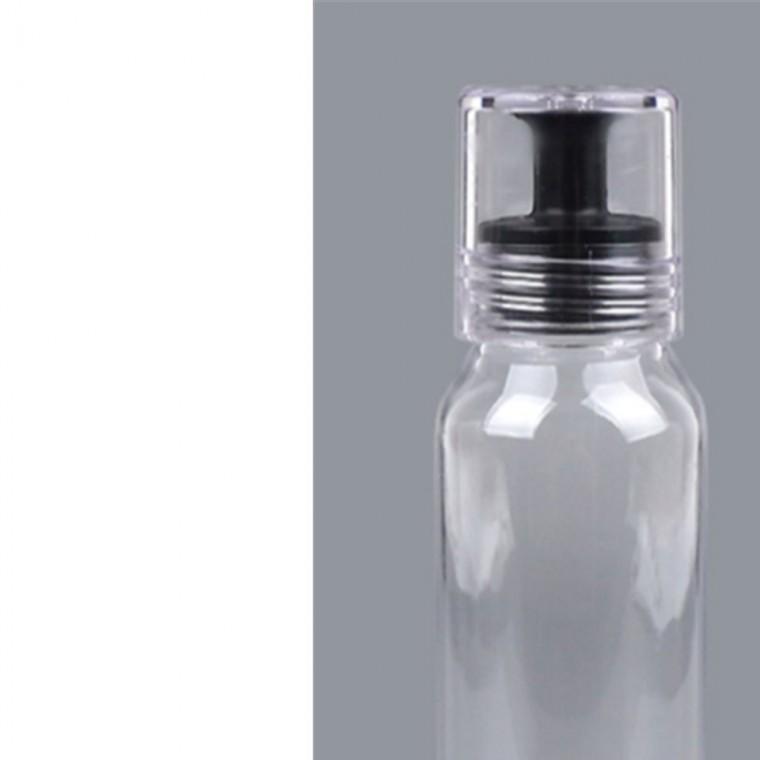 투명 플라스틱 보틀 200ml/300ml (깔대기블랙) 샴푸용기 여행용보틀 샴푸공병