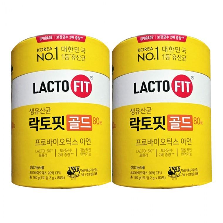 종근당건강 락토핏 생유산균 골드 2g x 80포 2개