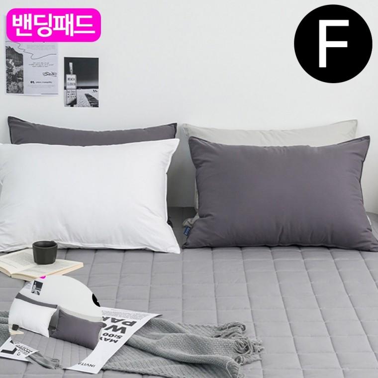 침대침구 이불패드 침대요 심플패드 침대깔개 샤이니 순면 밴딩 패드 패밀리 F 그레이 카페트겸용