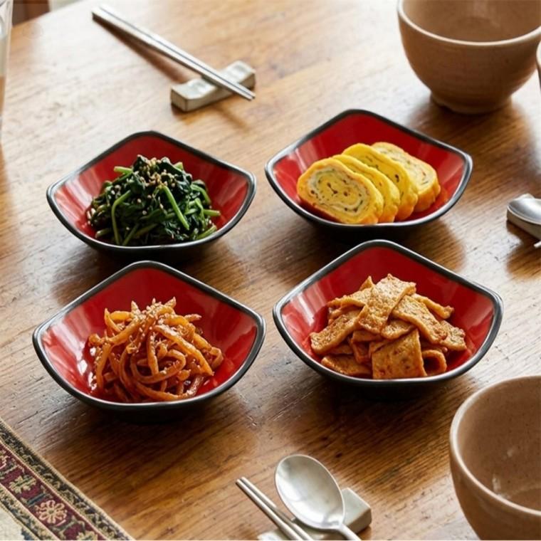 멜라민 사각접시 소스접시 반찬그릇 업소용그릇 앞접시 식당접시
