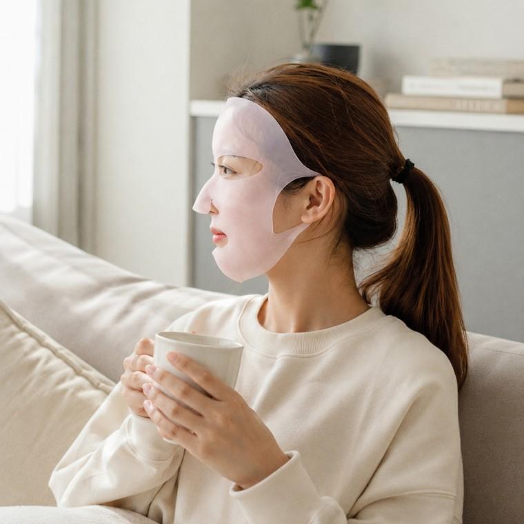 실리콘 귀에 거는 투명 마스크팩 커버 수분크림 밀착 고 재사용