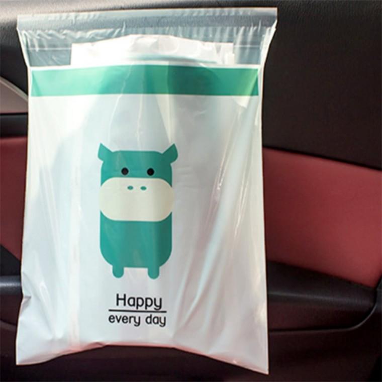 접착식 차량 쓰레기통 15P 접이식휴지통 차량용휴지통 싱크대붙이는쓰레기통