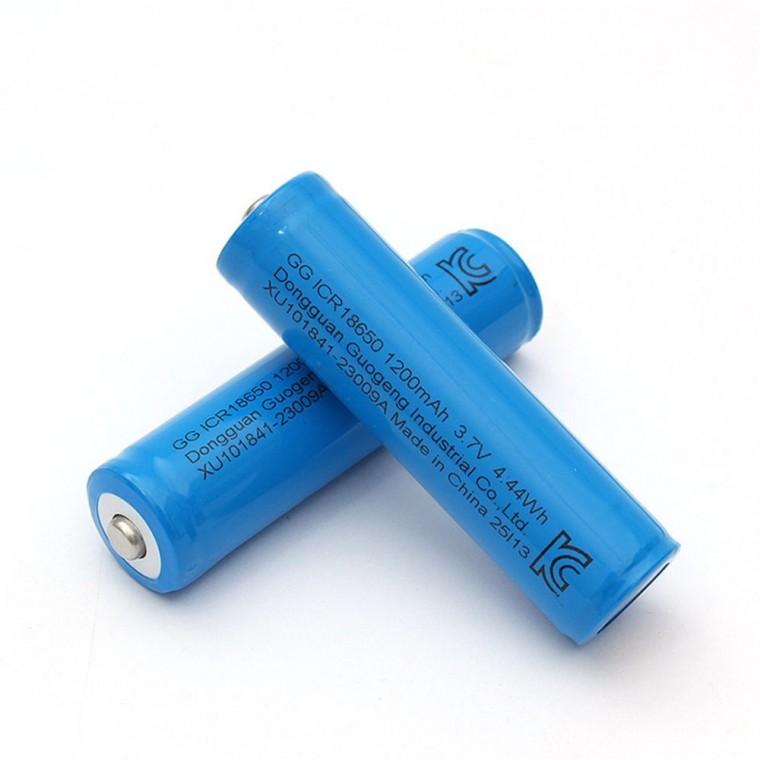 라이트셀 18650 배터리 1200mAh 2개 3.7V배터리