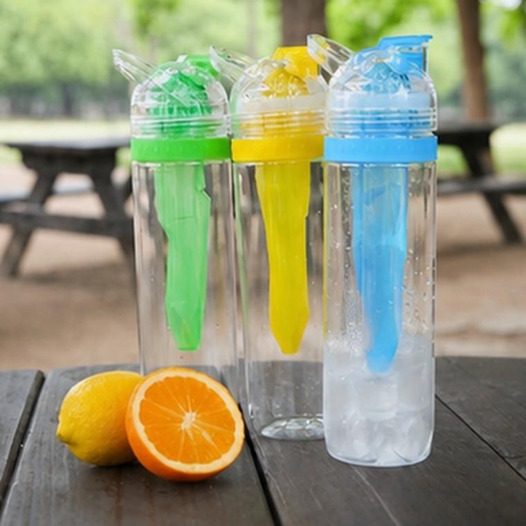 레몬 착즙 트라이탄 워터보틀 700ml 아이스스틱 결합 레몬물용