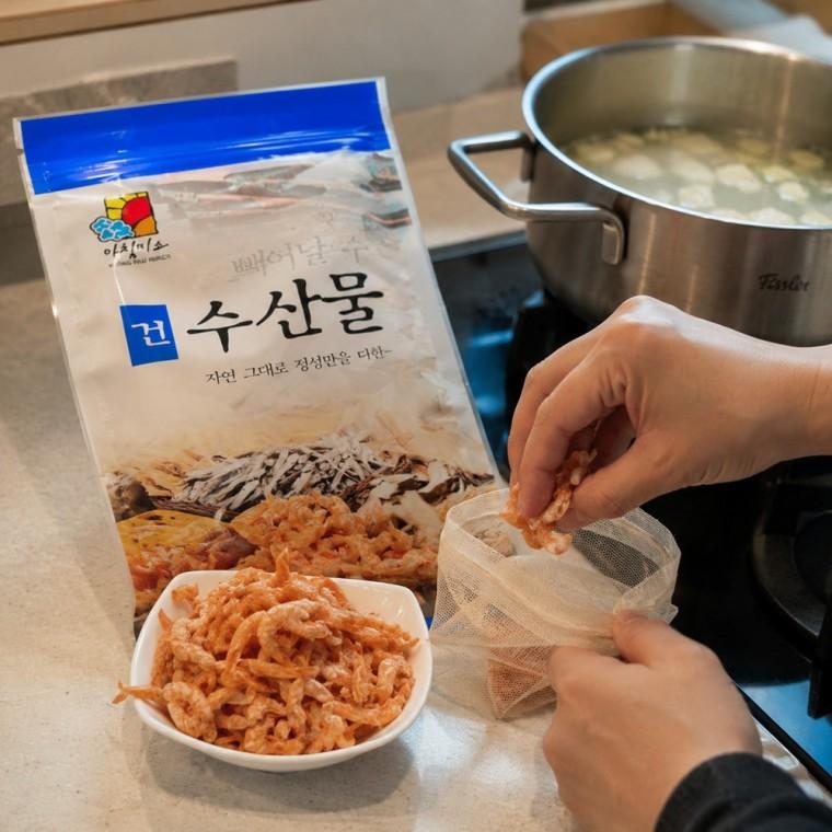 두절새우 중사이즈 1kg 국물용 육수용 건조새우 세척 탈수
