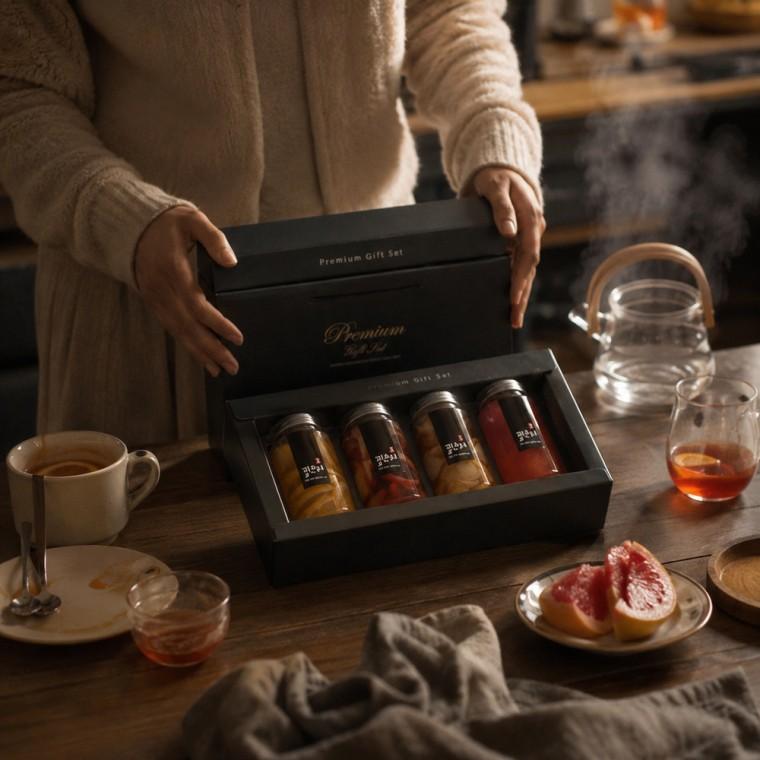 수제청 과일청 블루레몬청 자몽청 선물세트 300ml 트라이탄 용기