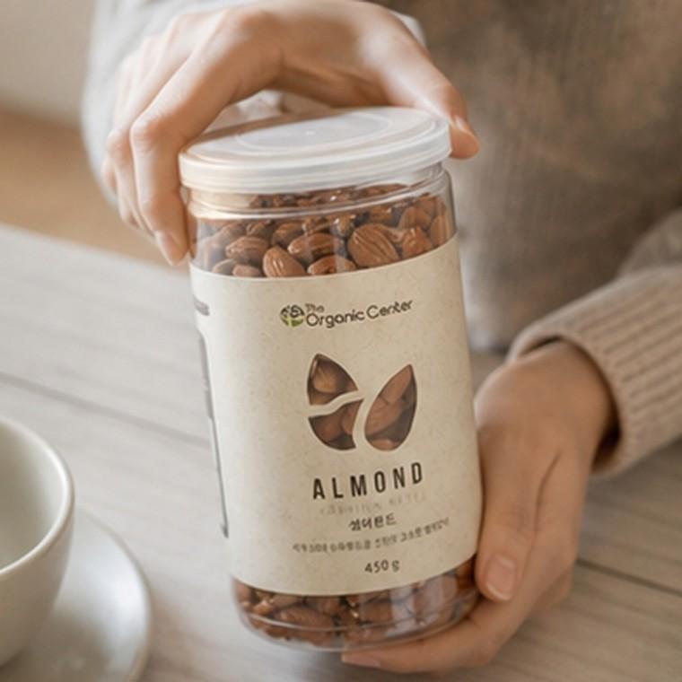볶지않은 생아몬드 트라이탄병 포장 450g 간식 샐러드 토핑 요리재료