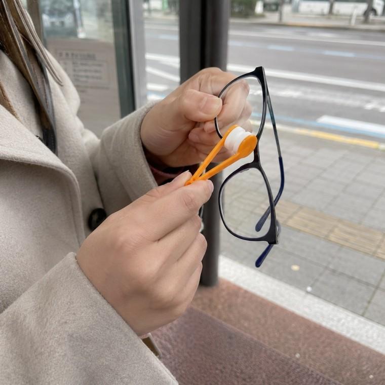 집게타입 안경닦이 7cm 극세사 미니 사이즈 휴대용 부드러운 소재