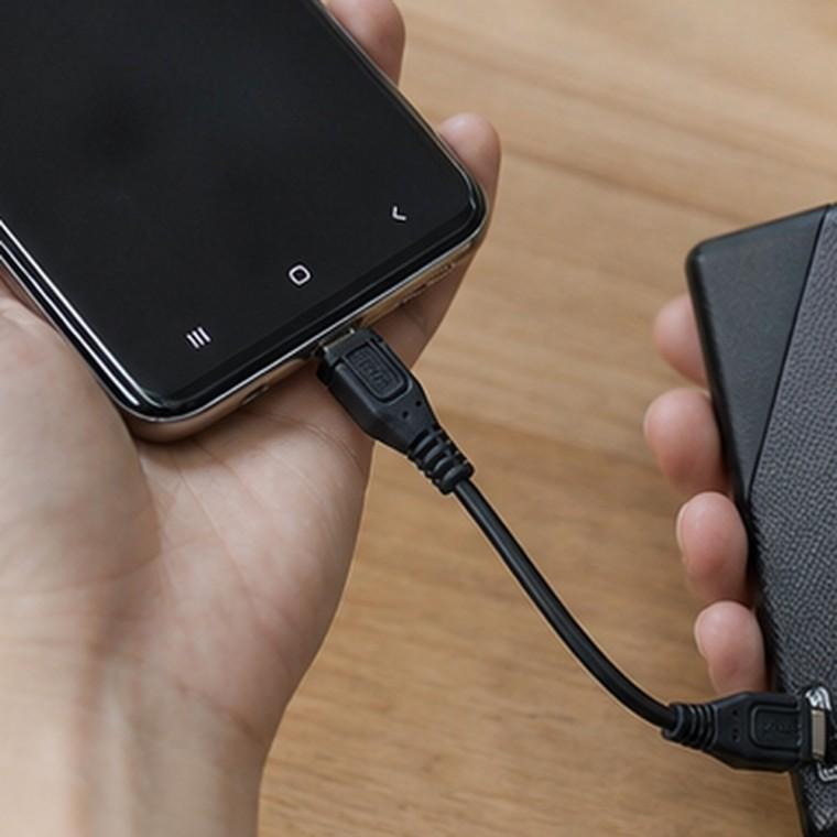 USB Type C 마이크로 B 케이블 0.15m 블랙 480Mbps 데이터 전송