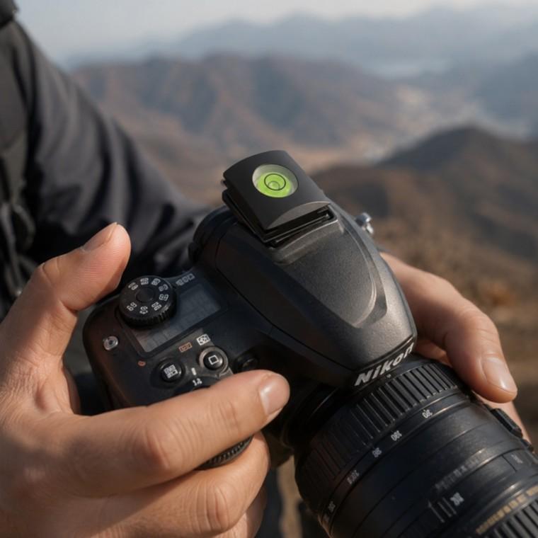 DSLR 카메라 핫슈커버 수평계 호환용 캐논 니콘 장착형 외부 먼지 이물질 유입 방지