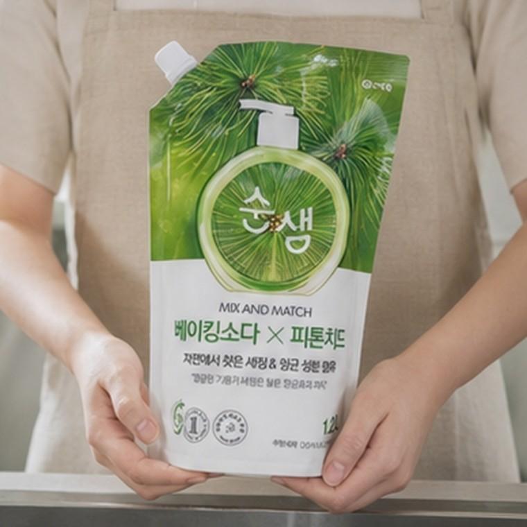 베이킹소다 피톤치드 1종 주방세제 1.2L 식기 야채 과일 세정
