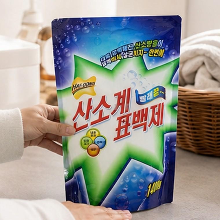 산소계 표백제 1400g 세탁물 표백 살균 세탁보조 세탁물 관리