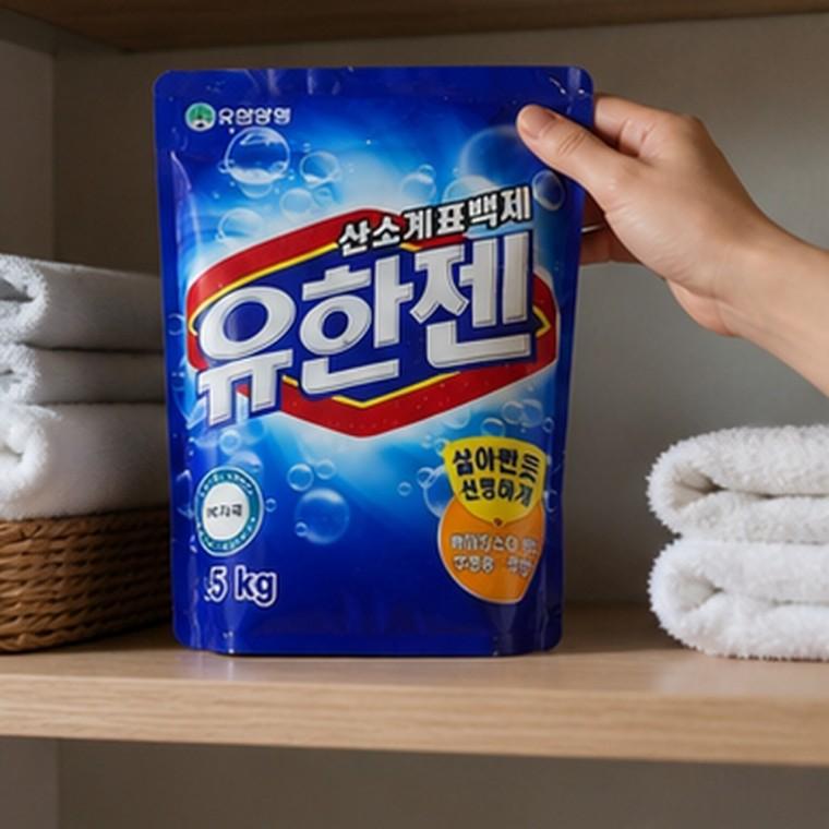 산소표백제 2.5kg 산소계 표백제 흰옷 빨래 얼룩 제거 세탁용