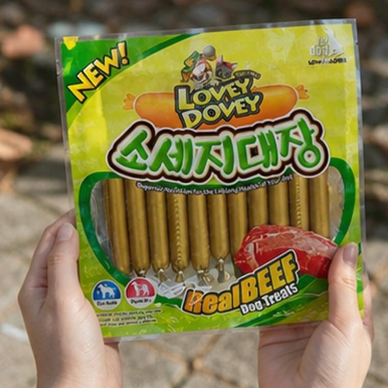 강아지 소고기 비프 저지방 소시지 간식 강아지 간식 1팩 11개입 165g