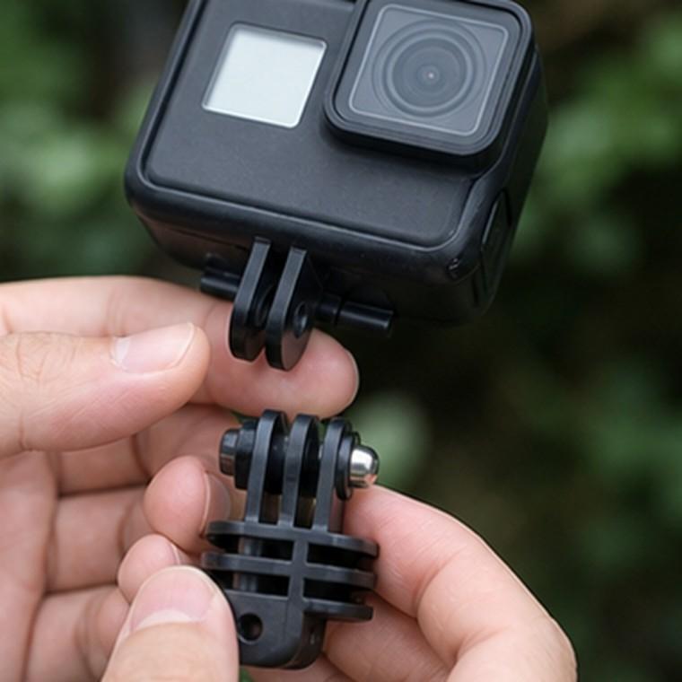 액션캠 숏 마운트 20mm 길이 연장 어댑터 고정 나사 포함 블랙
