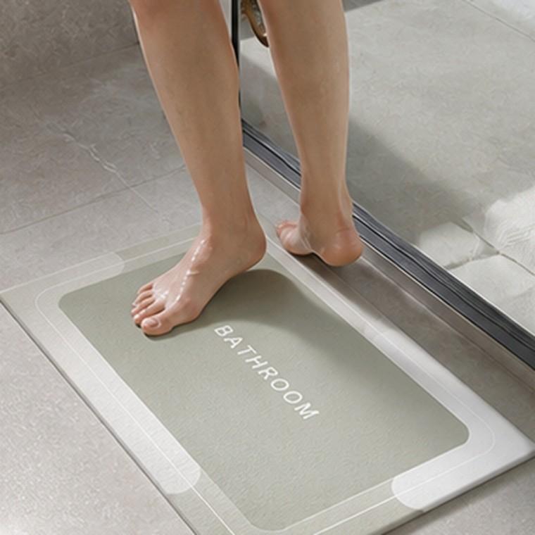 규조토 욕실 발매트 60cm x 40cm 빠른흡수 빠른건조 미끄럼방지
