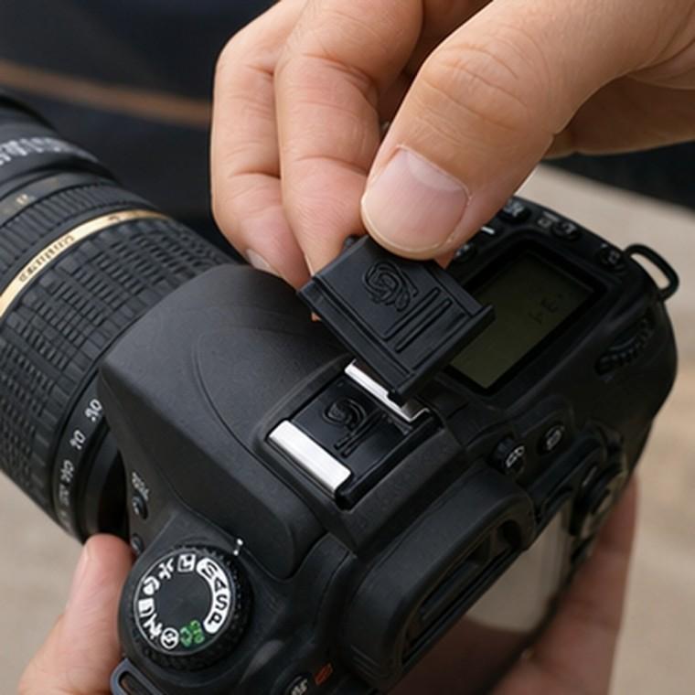 핫슈 커버 ABS 슬라이딩 블랙 DSLR 카메라 플래시 마운트 보호