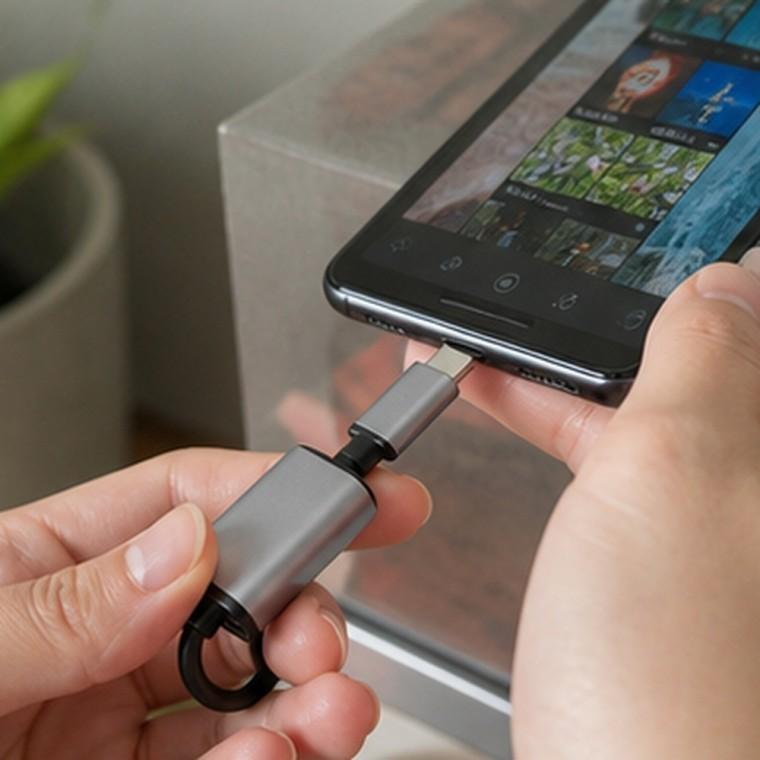 메탈 타입C OTG 젠더 USB 3.0 고속 데이터전송 자동 인식