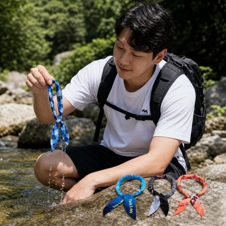 냉감 넥쿨러 아이스스카프 흡습속건 자외선차단 스포티 야외활동 목보호용