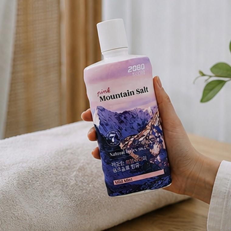 핑크솔트 베이킹소다 민트향 가글 구강청결 구강악취 제거 750mL