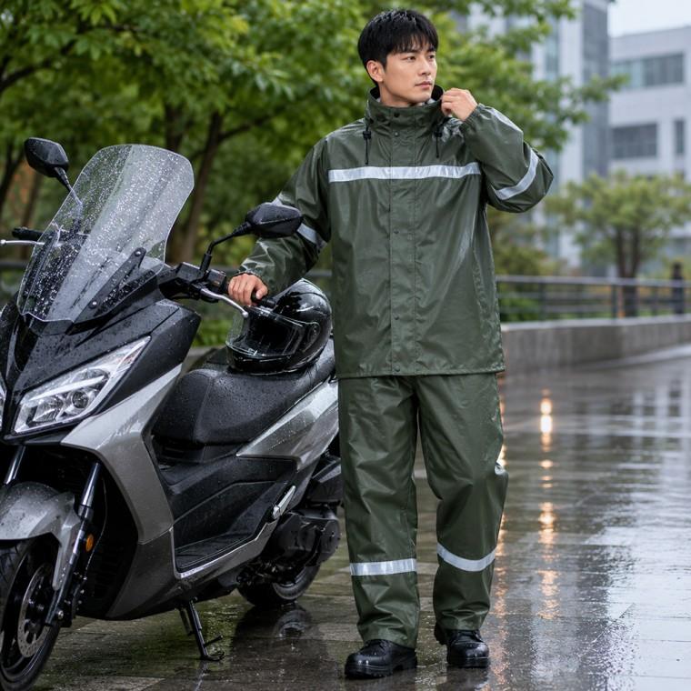 라이더 우의 배달 우비 캠핑 작업용 상하
