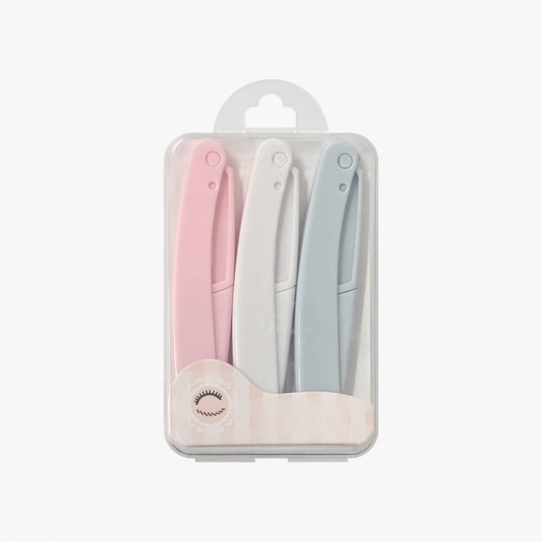 눈썹칼 휴대용 3P 면도기 정리칼 접이식 면도칼
