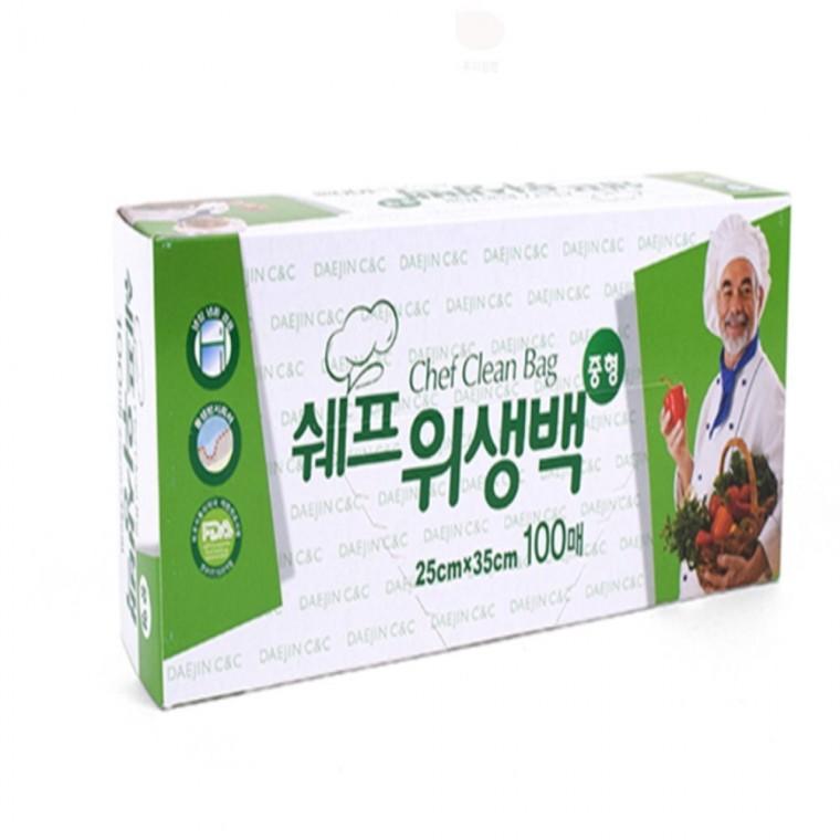 쉐프 식품용 위생백 중형 100P 애견똥봉투 강아지똥봉투 위생비닐