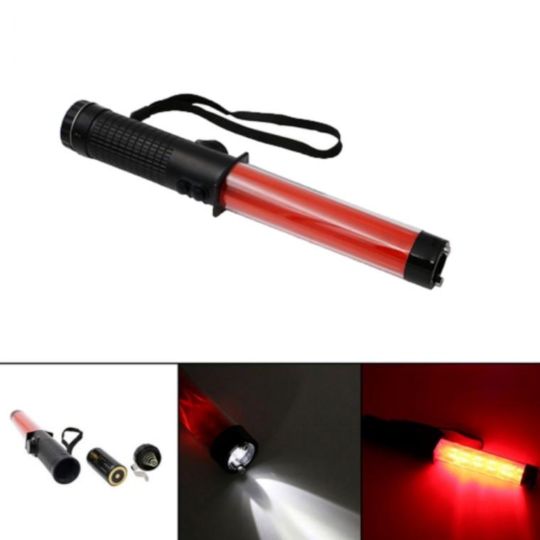 다기능 4in1 휘슬 LED 후레시 주차봉 손전등 신호봉 차량안전용품