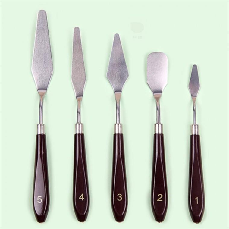 물감 나이프 5종 페인팅나이프 유화나이프세트 페인팅도구세트