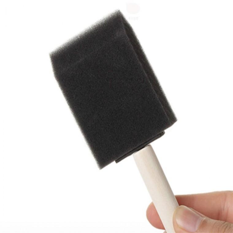 스펀지브러쉬 4개 미술용붓 페인트붓 미술붓
