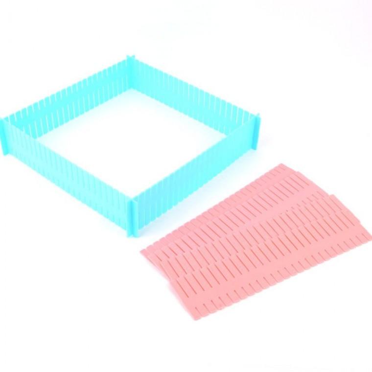 자유조립 4P 서랍 정리 보관함 DIY 구획 높이조절 칸막이 분리