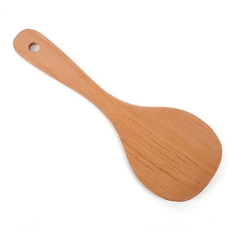 나무 볶음주걱 조리 코팅팬 긴손잡이 볶음요리 뒤집기 튼튼한 내열성 목재 논스틱