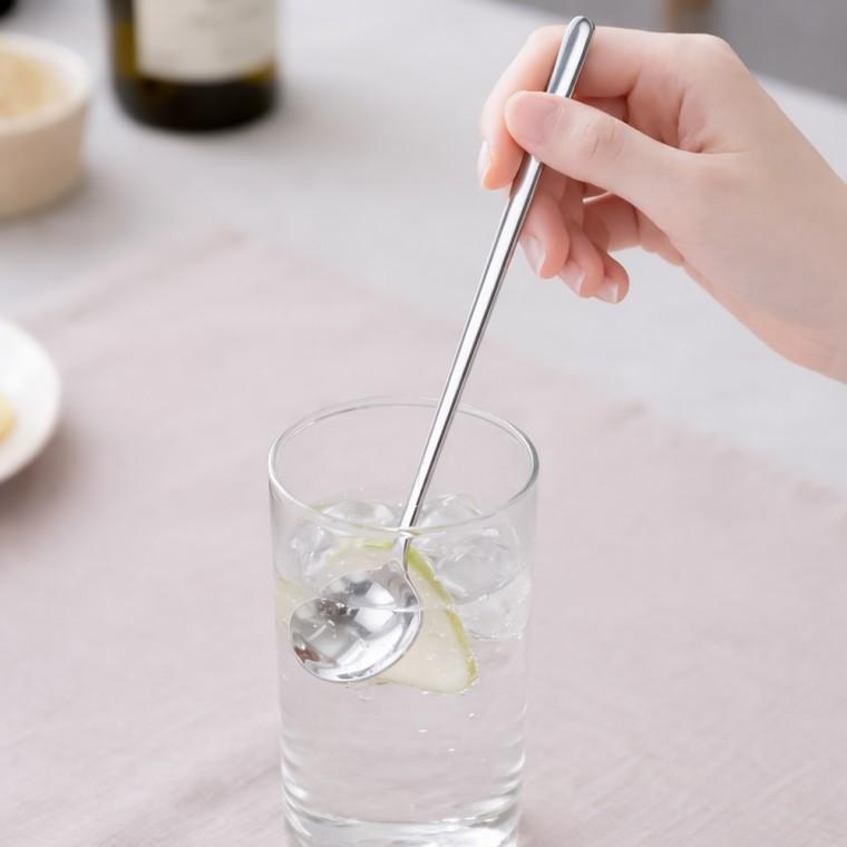 미라주 304 스텐 롱티스푼(17cm) (실버) 304스테인리스롱티스푼 304스테인리스티스푼