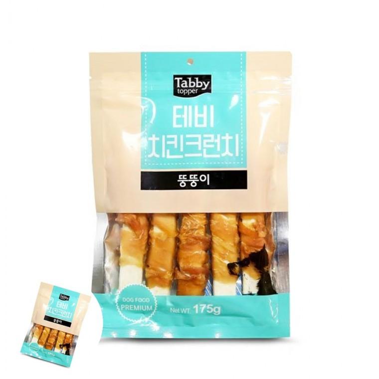 애견육포 애견간식 강아지건강간식 강아지영양간식 반려견간식 크런치 175g 치킨 뚱뚱이 강아지 간식