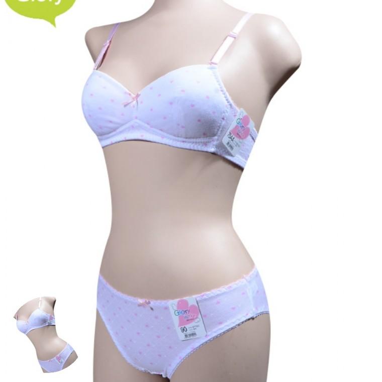 2단계 브라팬티세트 심리스브라런닝 중학생브라 청소년브라 브라탑런닝 여성런닝셔츠