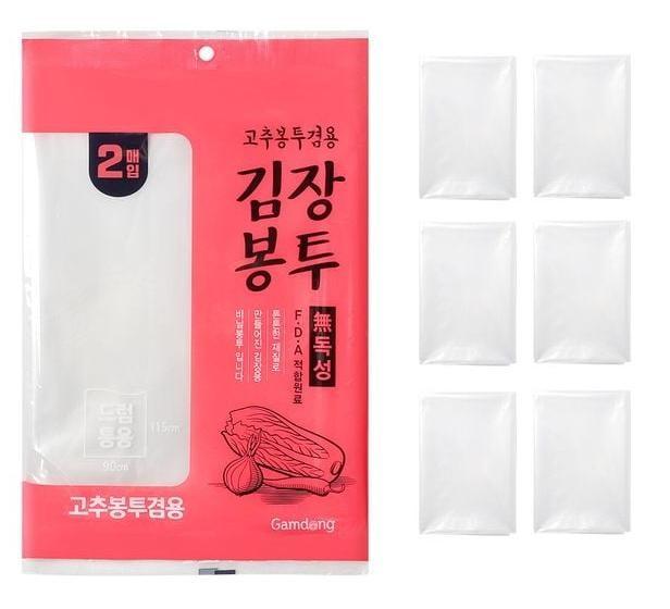 김장봉투 왕대 6매 김치비닐 김장비닐봉투