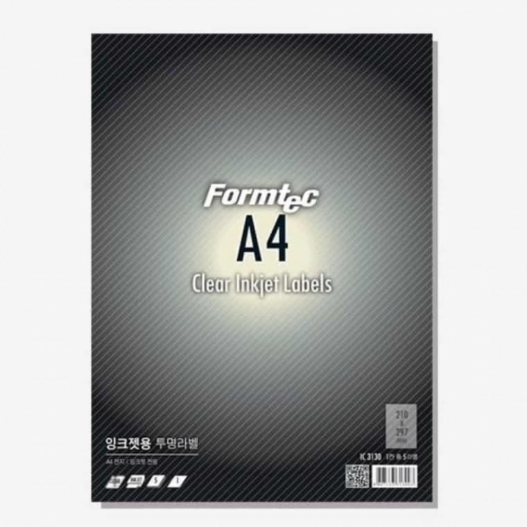 투명라벨 5매 잉크젯전용 스티커라벨지 잉크젯라벨 라벨스티커 라벨용지 코팅라벨지
