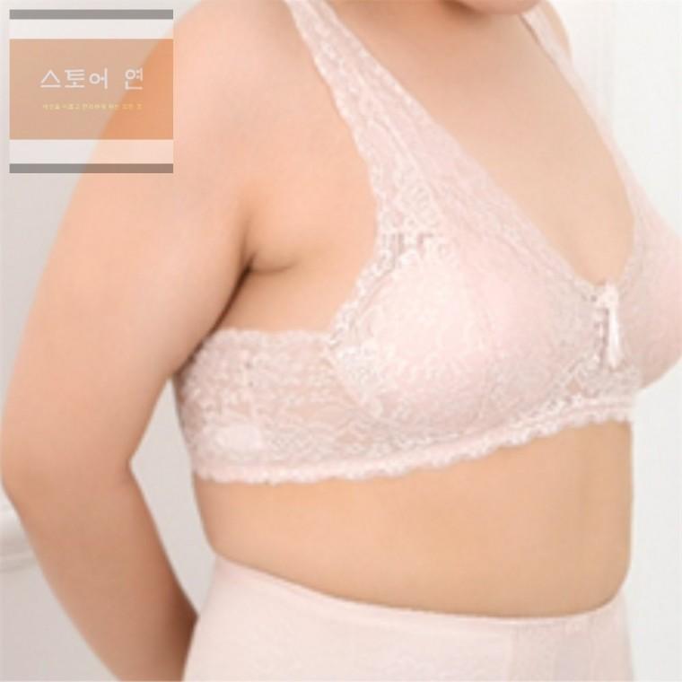 연은마트 노와이어 레이스 내장캡 스포츠 빅사이즈 B컵브라 스포츠 브라 헬스속옷