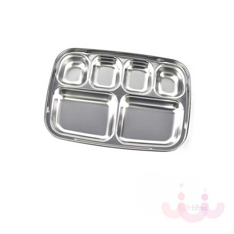 스텐 유아 식판 4찬 병원식판 스테인레스식판 가정용식판
