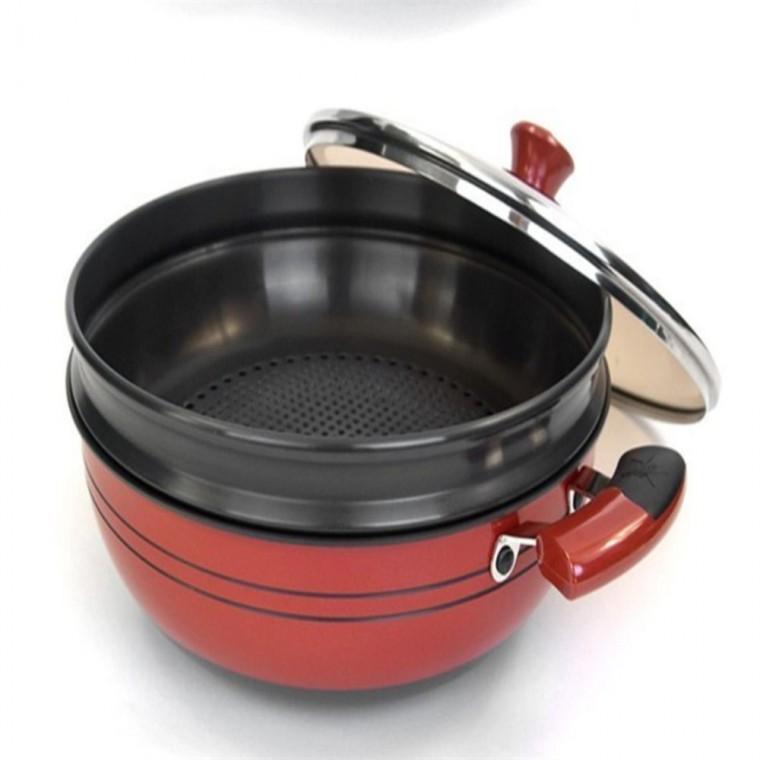 키친아트 2단 찜기냄비 28cm 넓은냄비 야채찜기 소형찜기