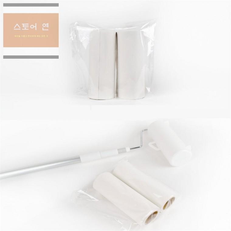 연은마트 테이프 크리너 교체롤 2입 160mm x 10M 교체용테이프클리너 먼지제거기리필
