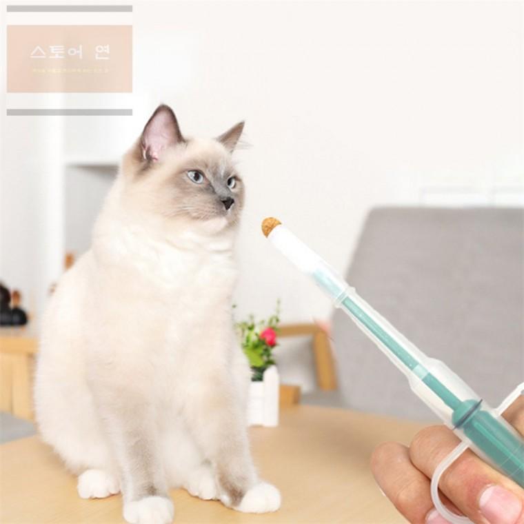연은마트 반려동물 알약 투입기 약용주입기 물약주사기