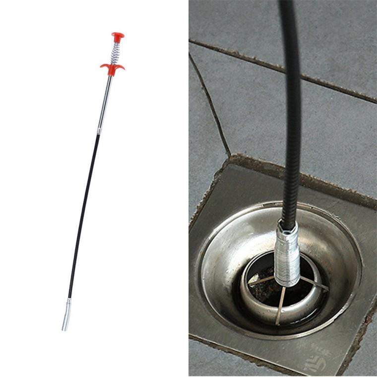 배수구 이물질제거 와이어집게 90cm