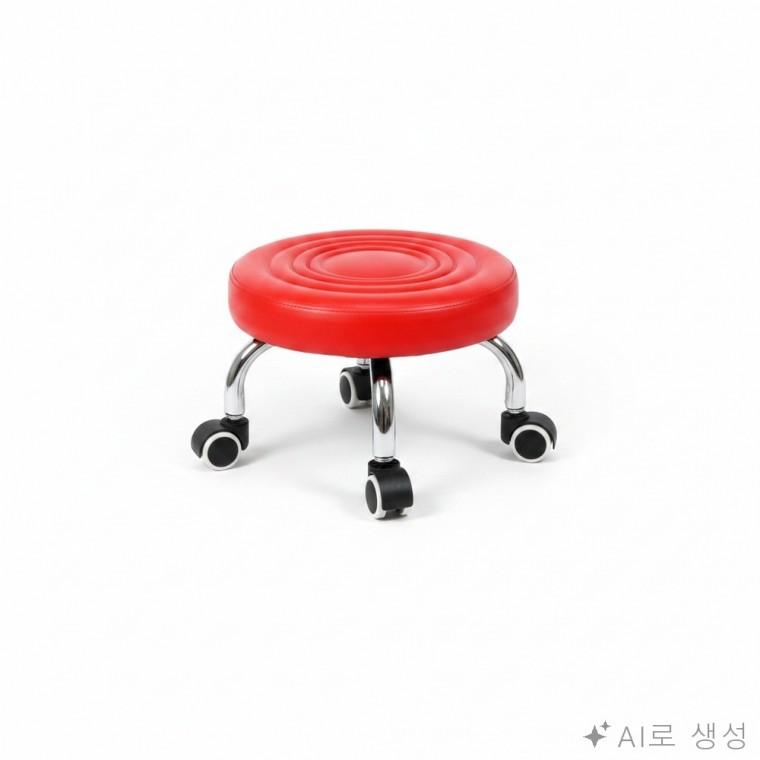 바퀴 이동 스툴 의자 등받이의자 낮은의자 바퀴달린낮은의자