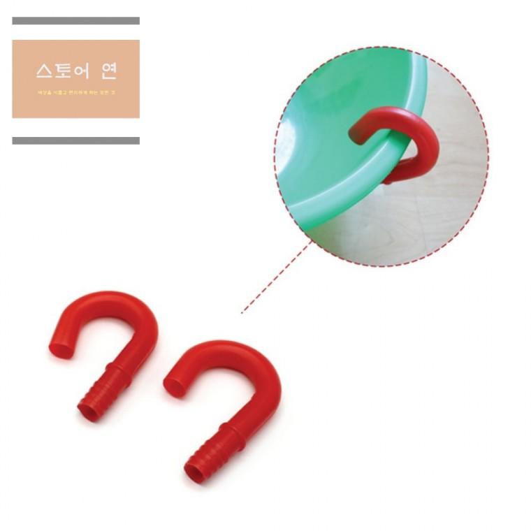 연은마트 호스끝에끼우는고리 2개 호스고리 호수걸이