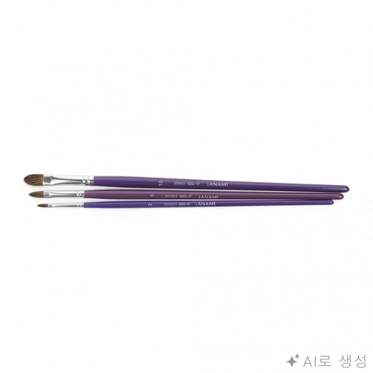 둥근 붓 청설모수채화붓 그림붓 미술둥근붓