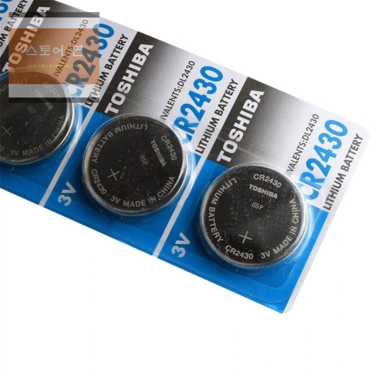 연은마트 도시바 버튼배터리 CR2430 x 1입 5세트 호환LM2430 Coin Battery CR2430