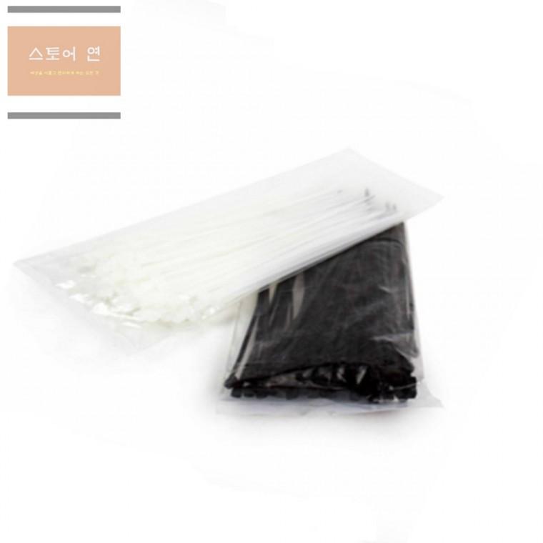 연은마트 검은색 케이블타이 흰색 케이블타이 100개입 전기선정리케이블타이 케이블정리