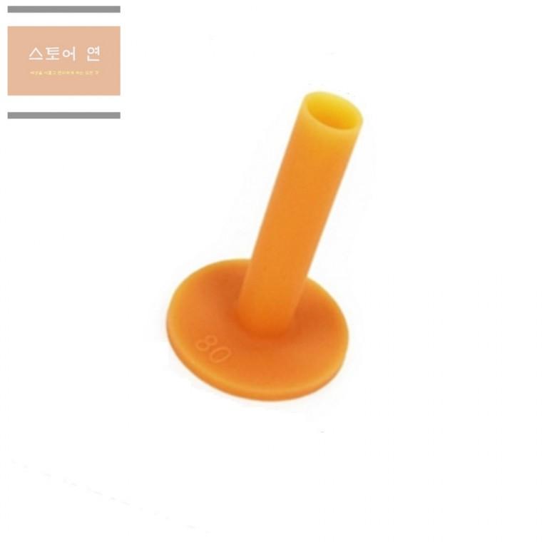 연은마트 주황색 실리콘 골프 티꽂이 80mm 골프용품 골프공홀더
