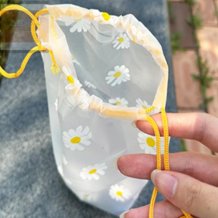 연은마트 반투명 끈파우치 18X25cm 20X30cm 어린이집방수파우치 비닐조리개